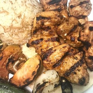 Chicken Kabob Entrée