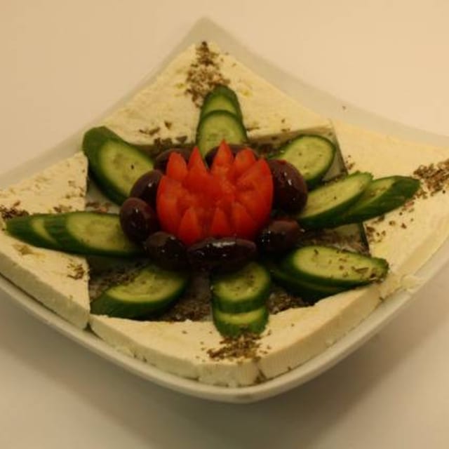 Greek Feta Cheese Plate.