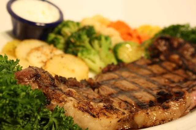 Rib Eye Steak Entrée.